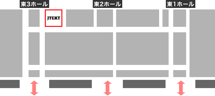 JTEKTブース 東ホール MAP